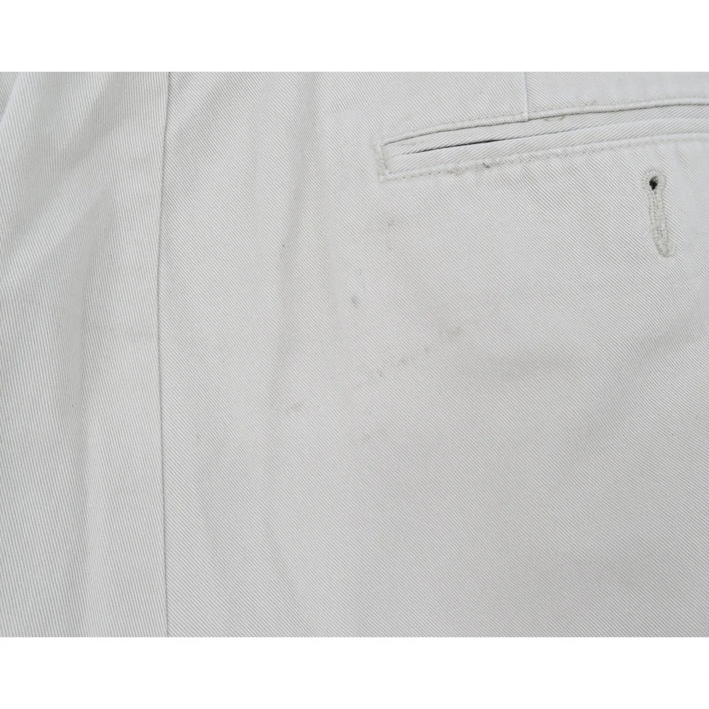 Polo‎ Ralph Lauren Mens Khaki Chino Shorts Size 36 Tan Cotton Twill Flat Front